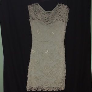 Lace mint green dress